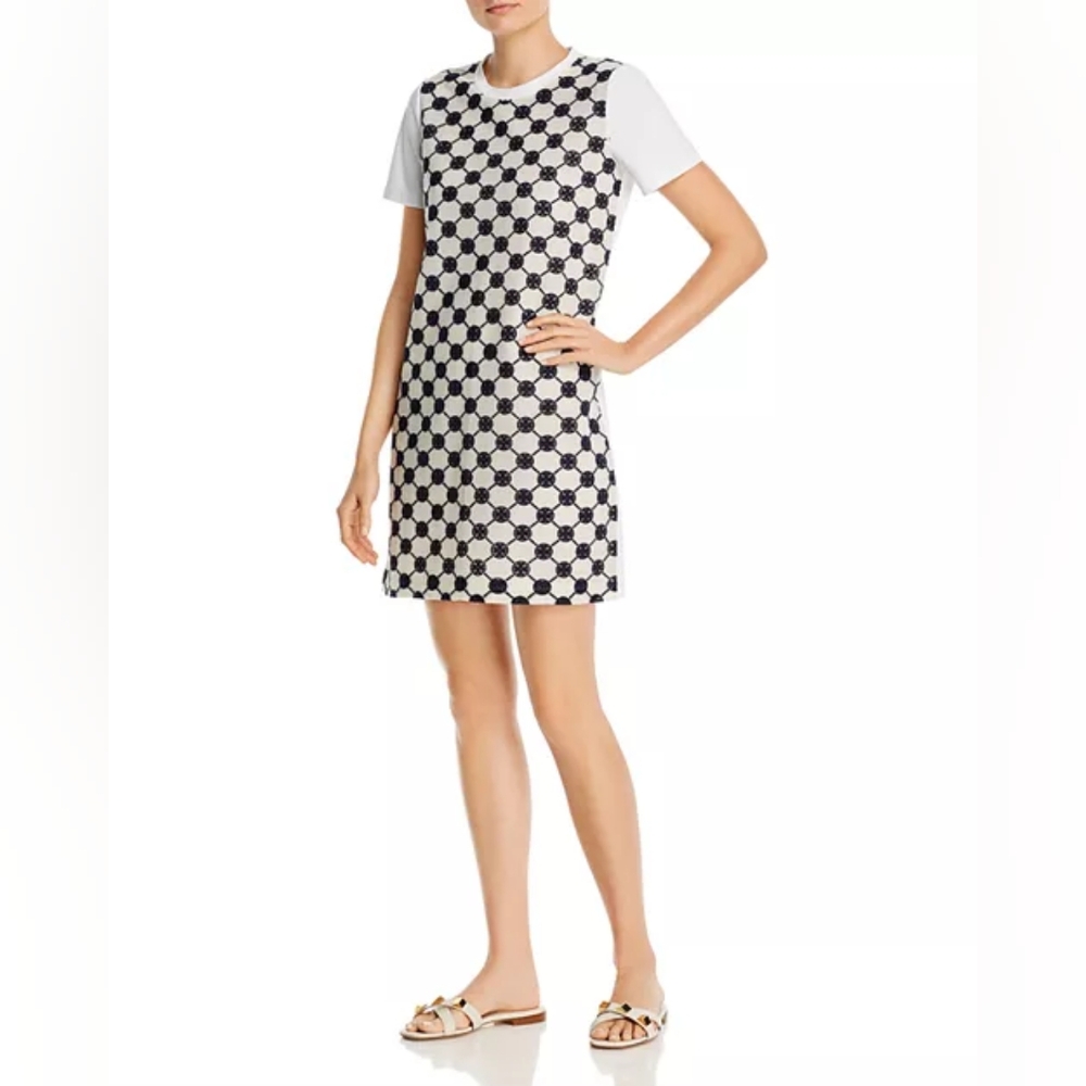 🖤 TORY BURCH LOGO LACED T-SHIRT DRESS